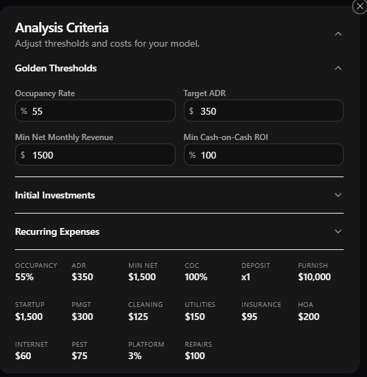 Golden Thresholds screenshot